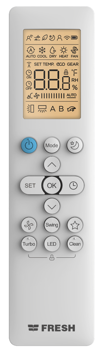 تكييف فريش سبليت - سمارت ديجيتال 1.5 حصان بارد - بلازما SFW13C/IP